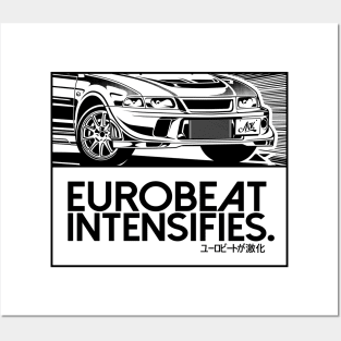 EUROBEAT INTENSIFIES - LANCER EVO CP9A Posters and Art